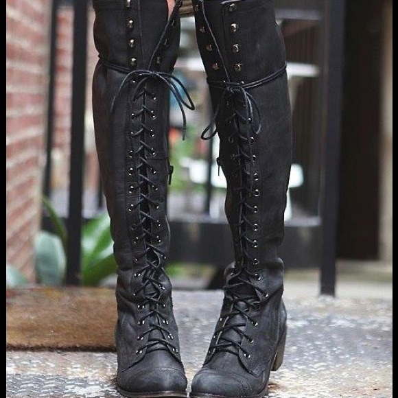 Bundle 2 pairs of lace up boots! - Picture 2 of 2