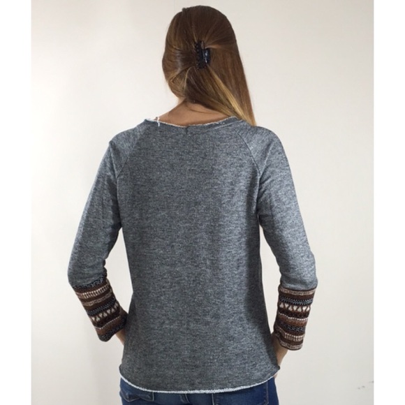 Grey Tribal Sweatshirt - Picture 2 of 2