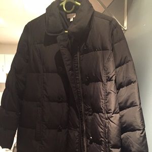 Long maternity winter coat