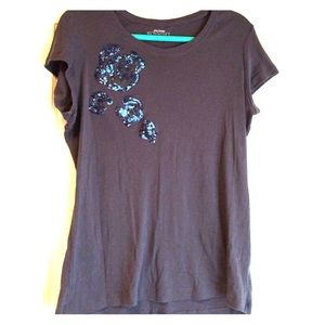 Sequin Rose Tshirt