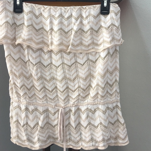 White House Black Market strapless top