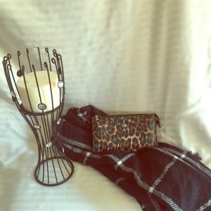 Coach leopard print wallet