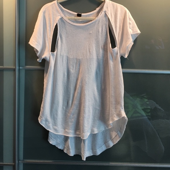 White free people high low top