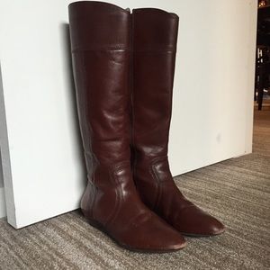 🍂 Brown Leather Riding Boots