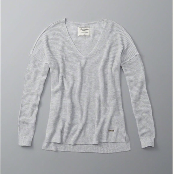 Abercrombie & Fitch shaker ribbed v-neck sweater