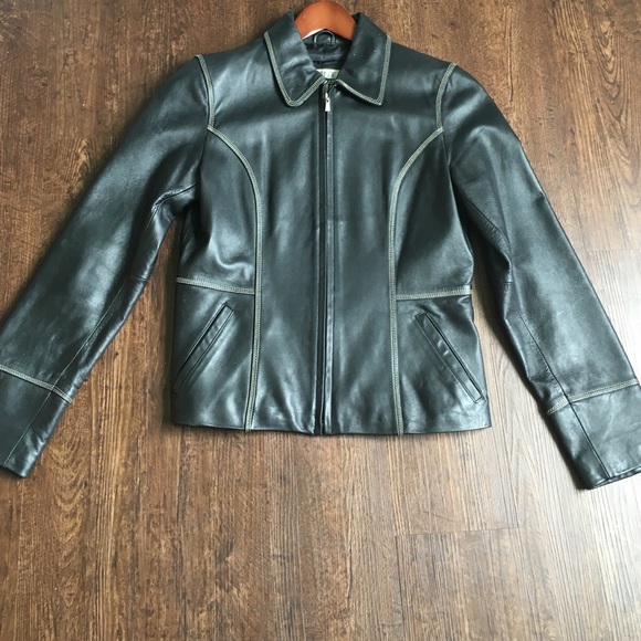 NINE & COMPANY JACKET LEATHER