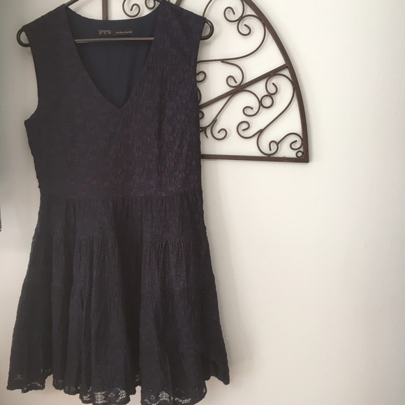 Zara Navy Lace Dress.