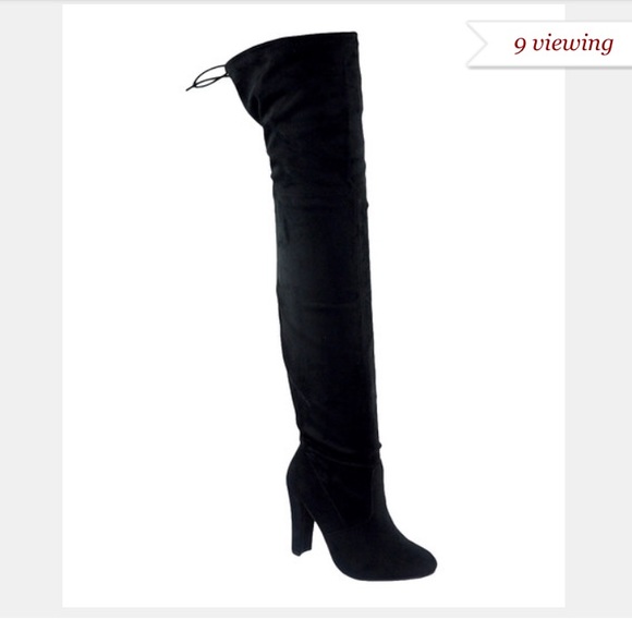 Suede Thigh High Boots