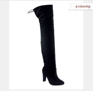 Suede Thigh High Boots
