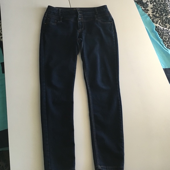 Dark blue high waisted skinny jeans by rue 21
