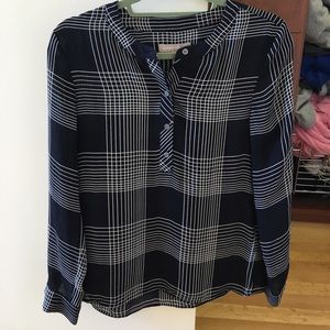 Navy with white stripes Petite Small shirt
