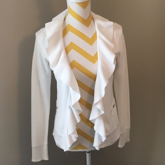 White Sweater with flirty details