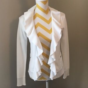 White Sweater with flirty details