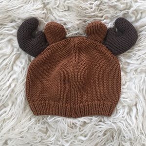 Baby Knit Deer Antler Beanie