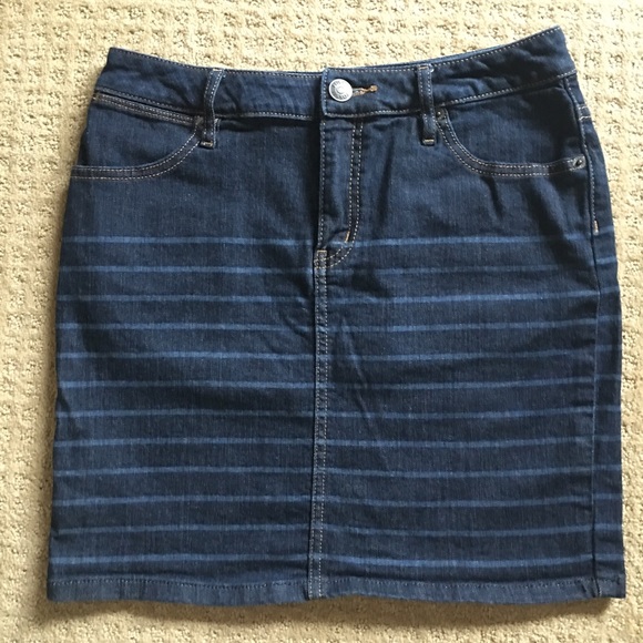 Fossil striped denim skirt - Picture 1 of 2