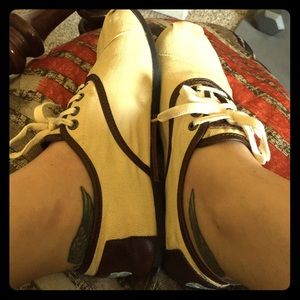 Women's Toms Canvas and Leather Sneakers