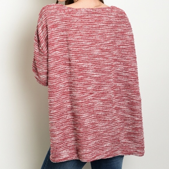 ✳️MOVING SALE✳️Burgundy Oversized Sweater - Picture 2 of 3