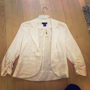 NWT Aqua Small White blazer