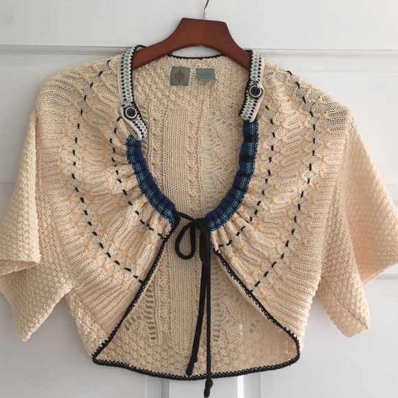 Anthropologie HWR Cropped Sweater