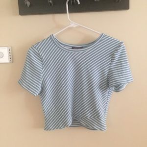 Striped crop top