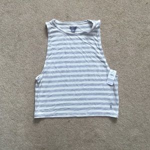Aerie Striped Crop Top