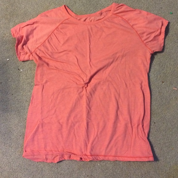 Peach colored t-shirt