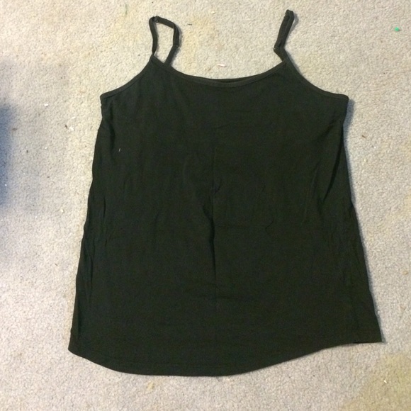 Black maternity tank top