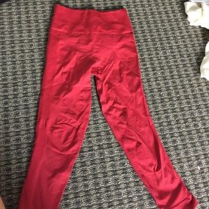 Lululemon crop red leggings