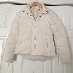 J Crew winter white jacket