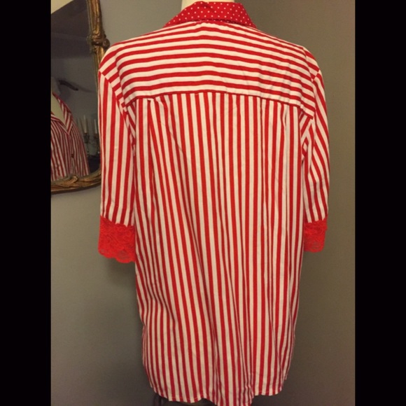 Vintage candycane striped blouse - Picture 2 of 4