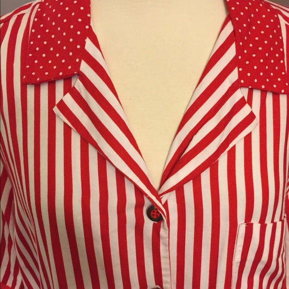 Vintage candycane striped blouse - Picture 4 of 4