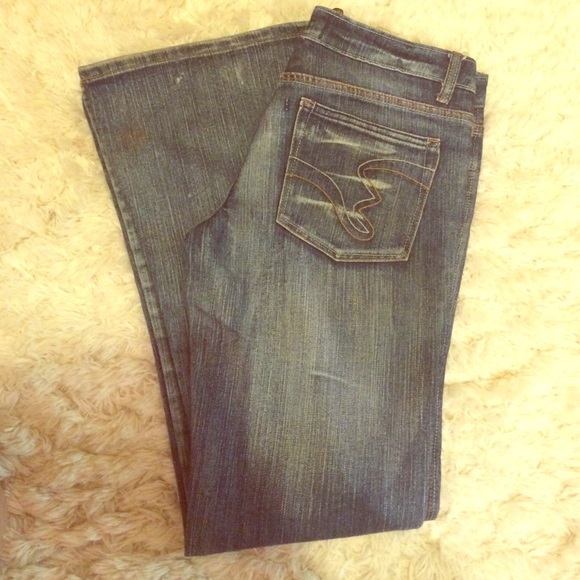 Wide flare leg jeans