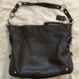 Coach brown leather purse