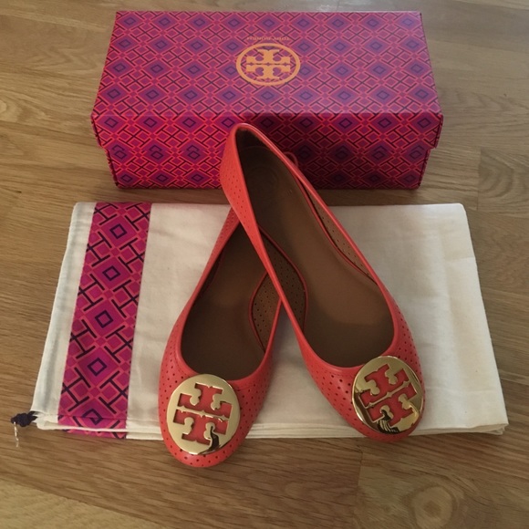 Tory Burch Shoes - New Tory Burch perforated Reva flat 🎉 HP 🎉 11/21