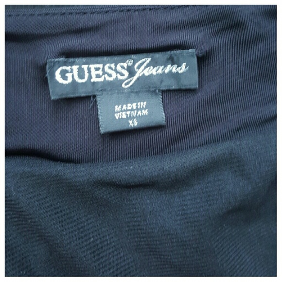 Black Guess Low Cut Halter Dress - Picture 3 of 3