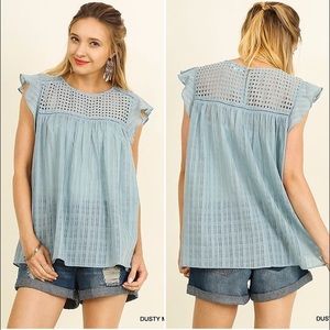 Umgee USA Butterfly Sleeve Top