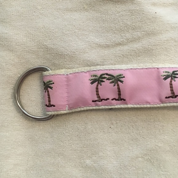 Equine couture palm tree ribbon belt
