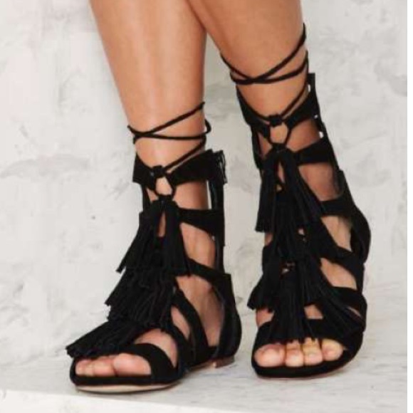 Jeffrey Campbell Hang of Four Lace-Up Sandals - Picture 2 of 3