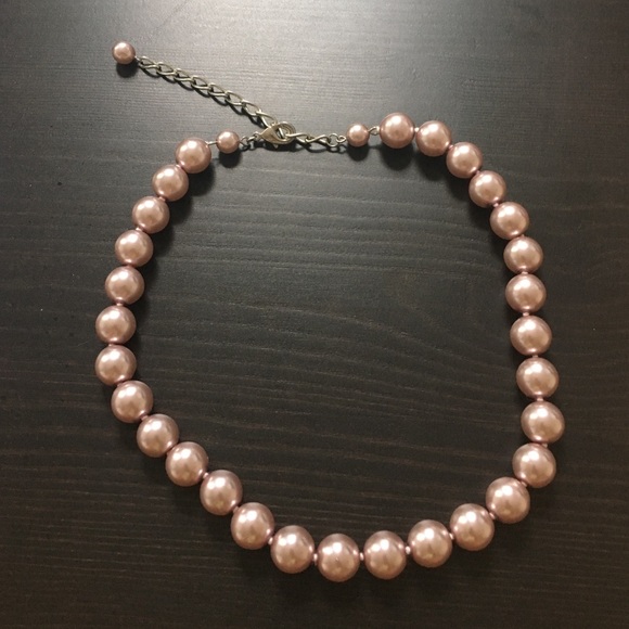 Subtle Purple faux pearl necklace
