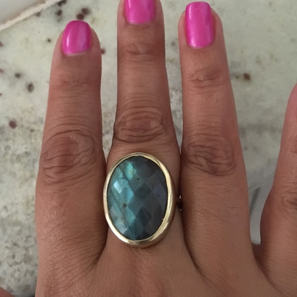 Labradorite fashion ring