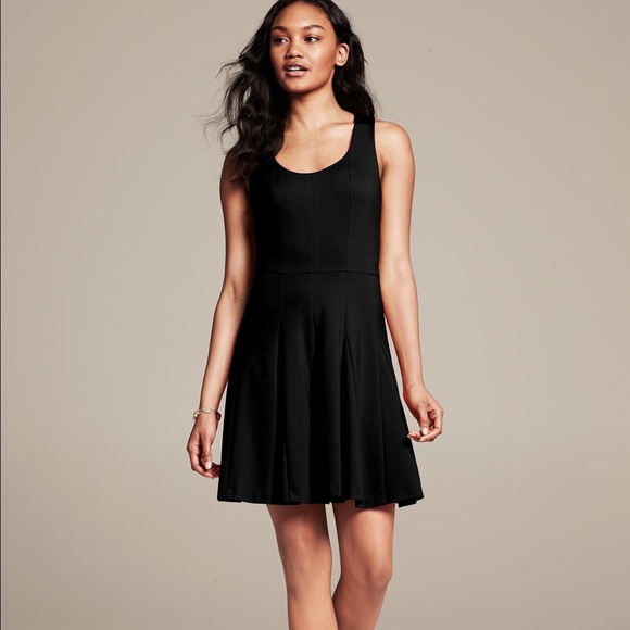 Banana Republic ponte cross-back fit & flare dress