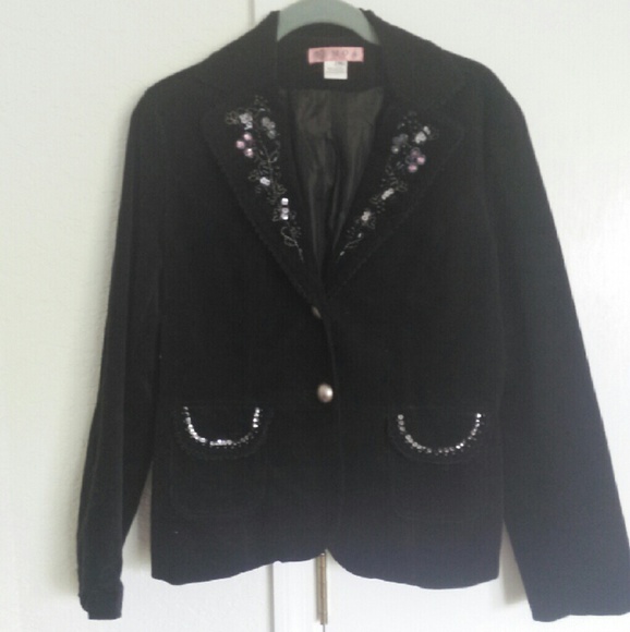 Corduroy fitted blazer.