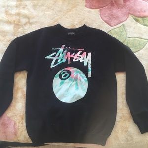 Black Stussy Crewneck