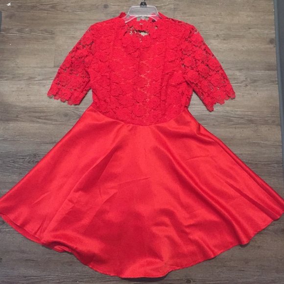 Red lace Dress