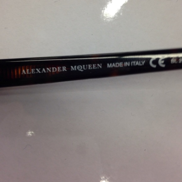 Alexander McQueen black studded oval sunglasses. main image 4