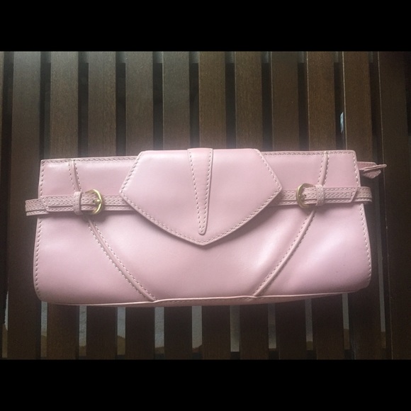 Via Spiga clutch purse pale pink