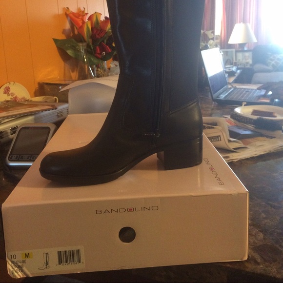 Tall black Bandolino boots