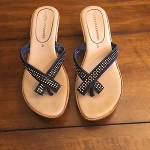 Athena Alexander Wedge Sandals size 5