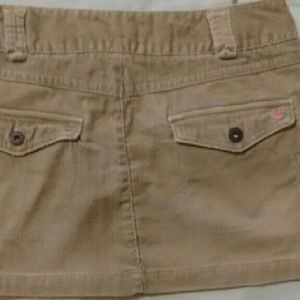 American Eagle dark tan mini skirt