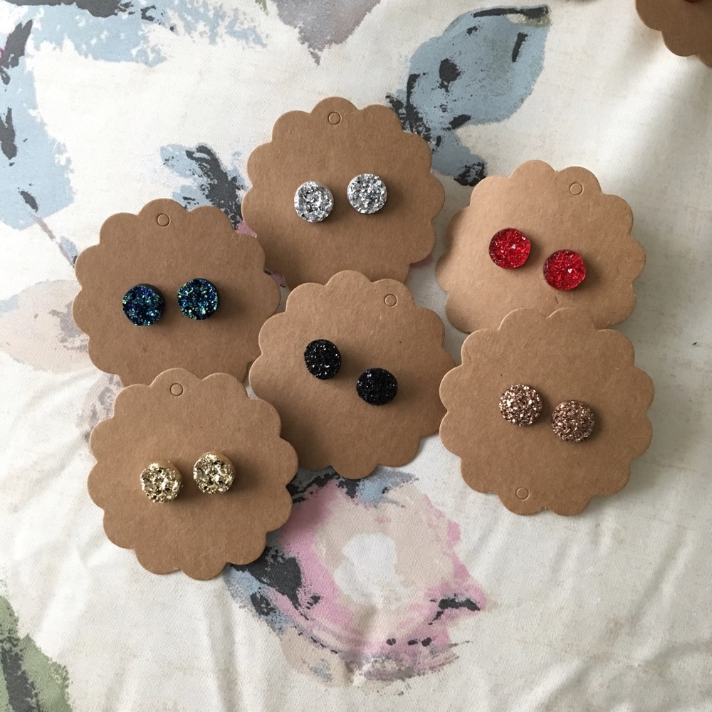 Druzy Stud Earrings